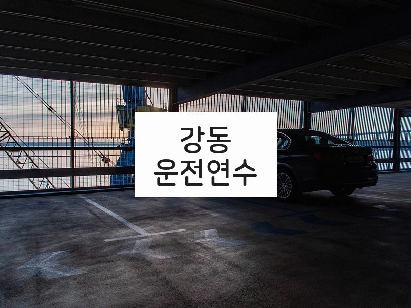 강동운전연수 후기