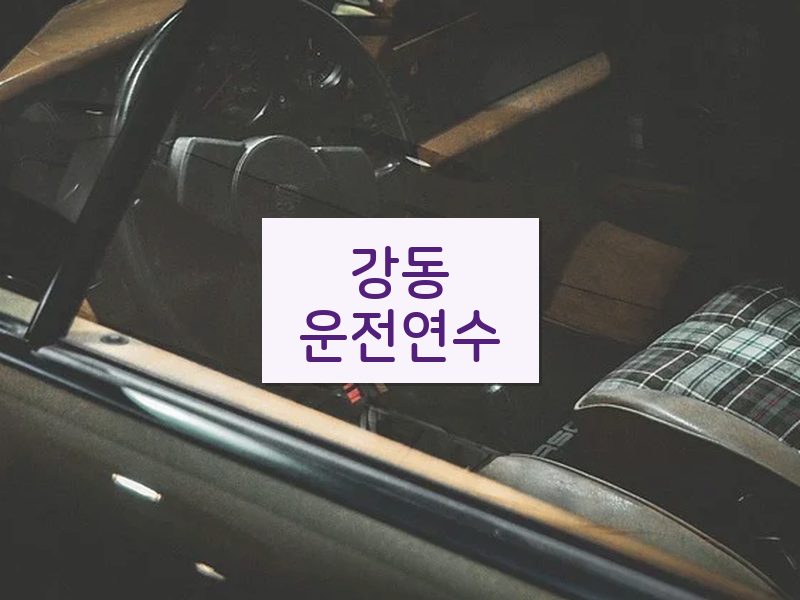 강동운전연수 후기