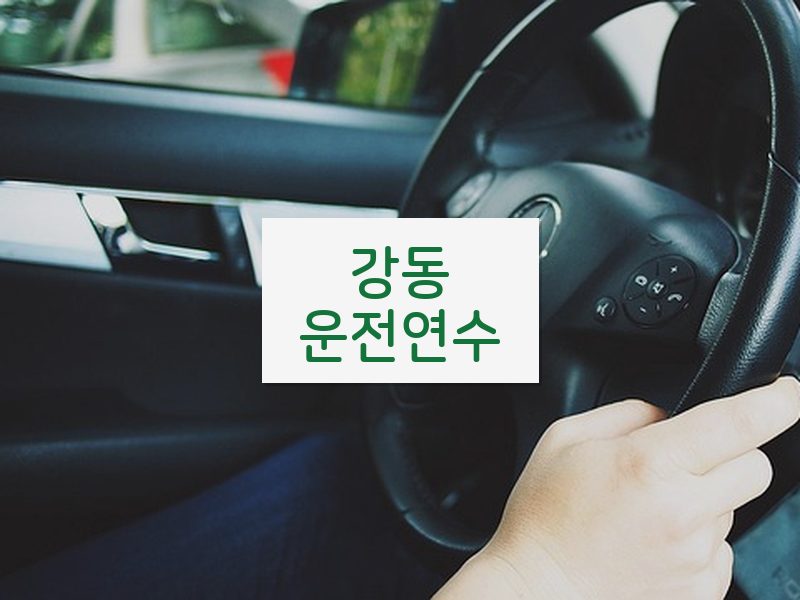 강동운전연수 후기