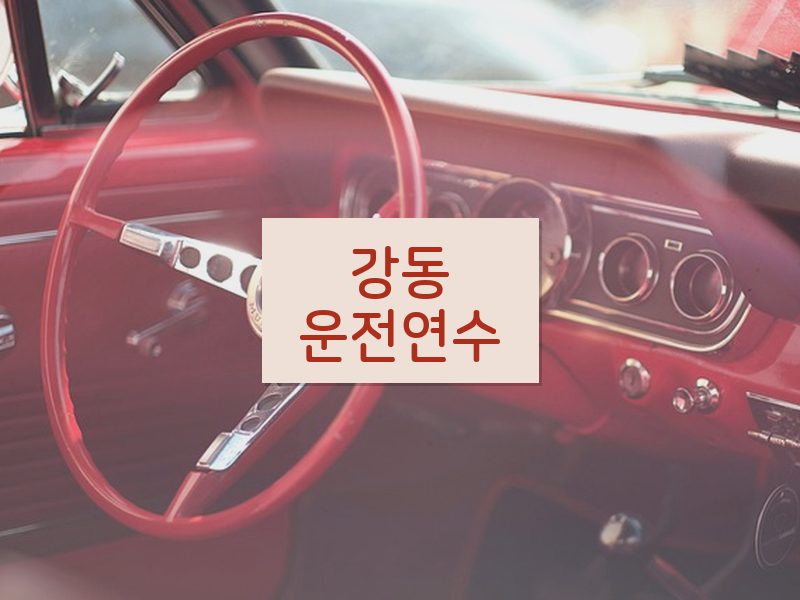 강동운전연수 후기