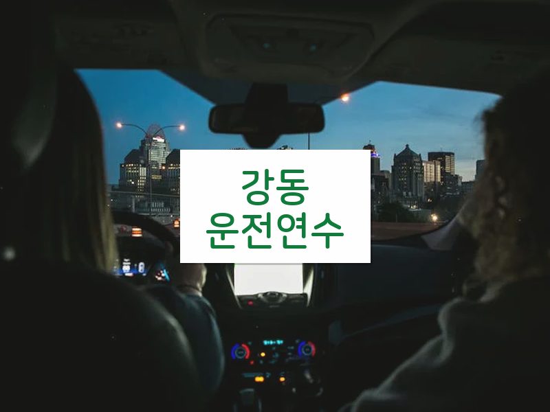 강동운전연수 후기