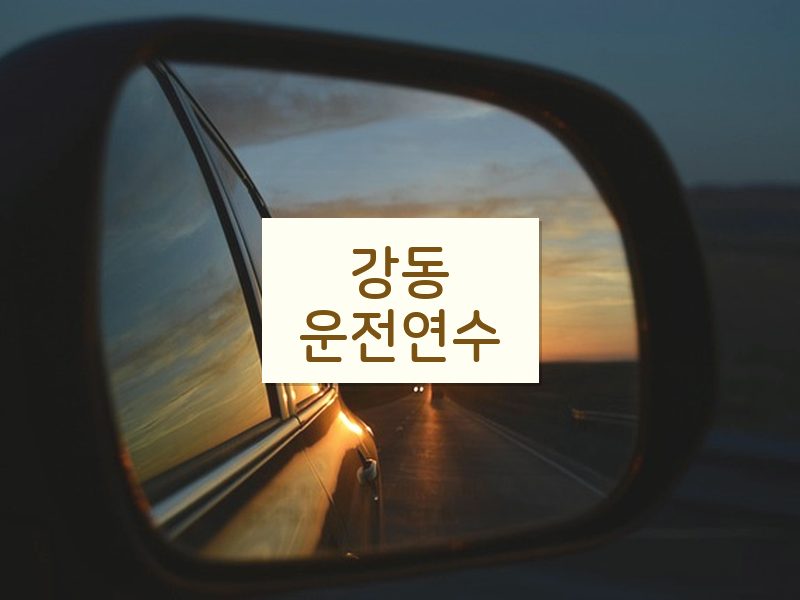 강동운전연수 후기