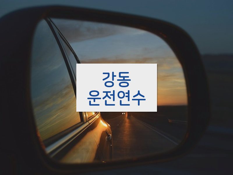 강동운전연수 후기