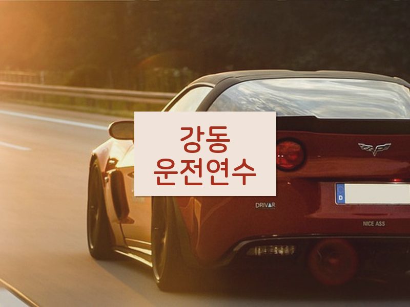 강동운전연수 후기