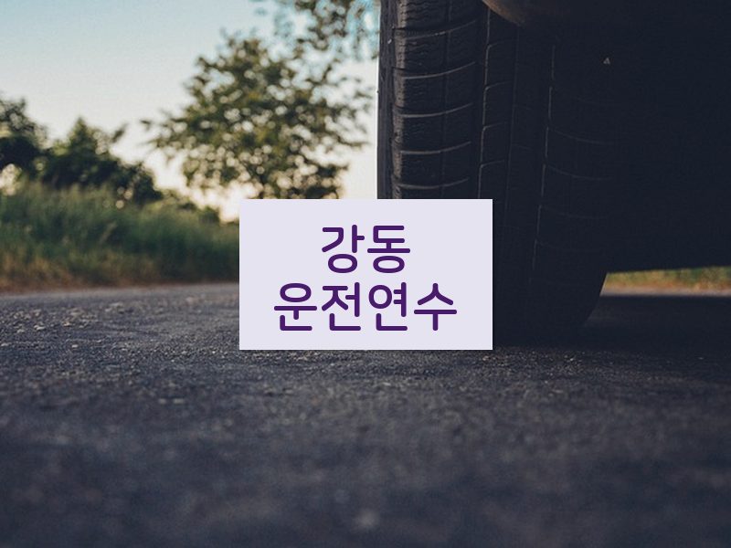강동운전연수 후기