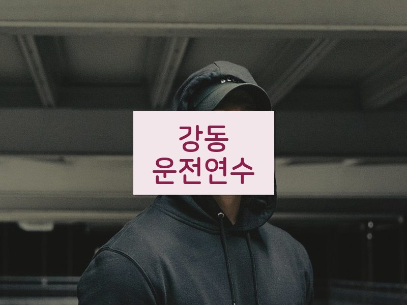 강동운전연수 후기