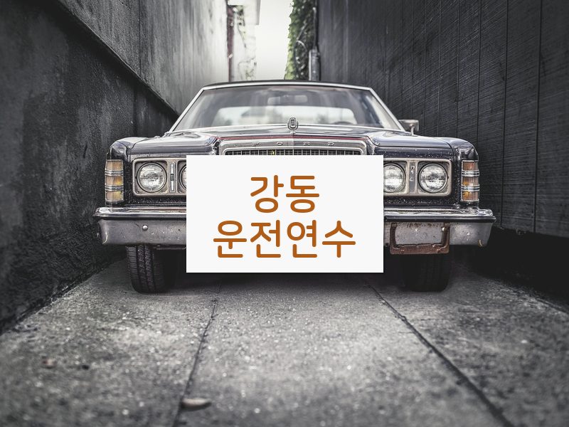 강동운전연수 후기