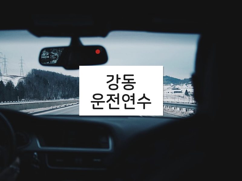 강동운전연수 후기