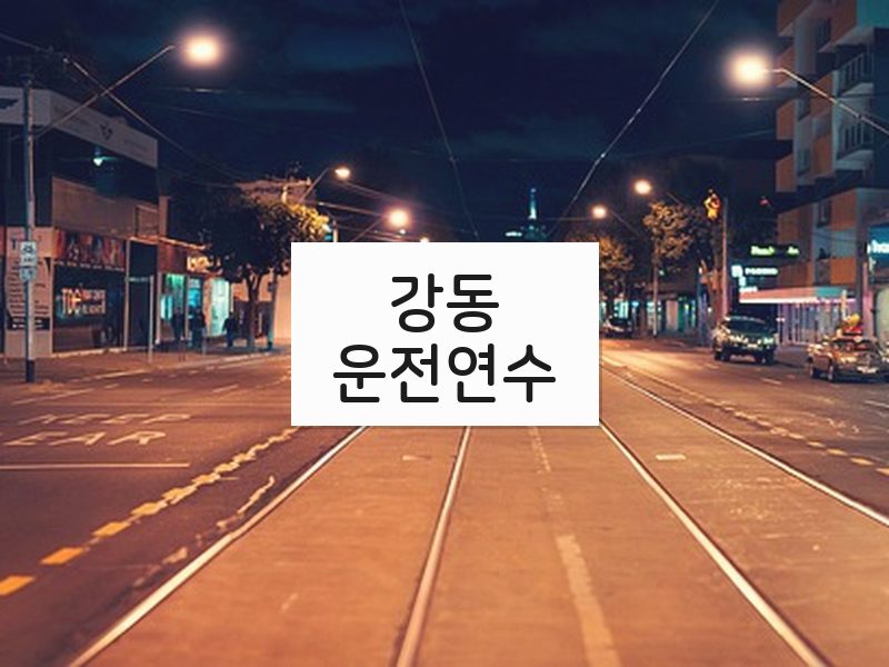 강동운전연수 후기