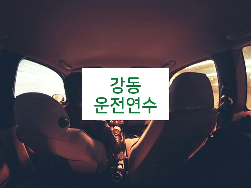 강동운전연수 후기