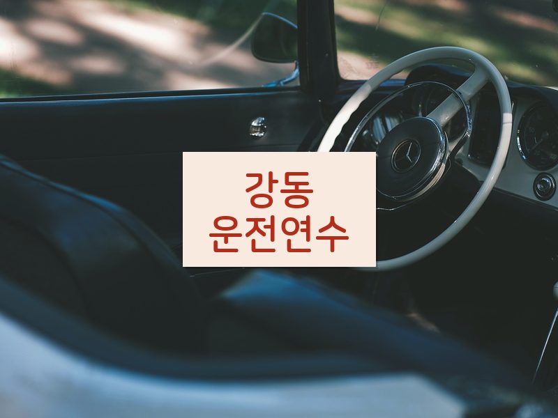 강동운전연수 후기