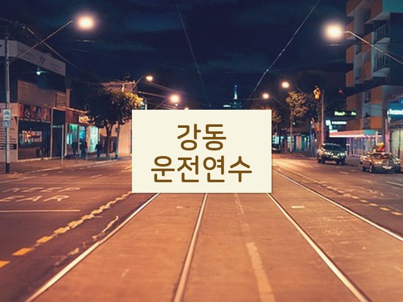강동운전연수 후기