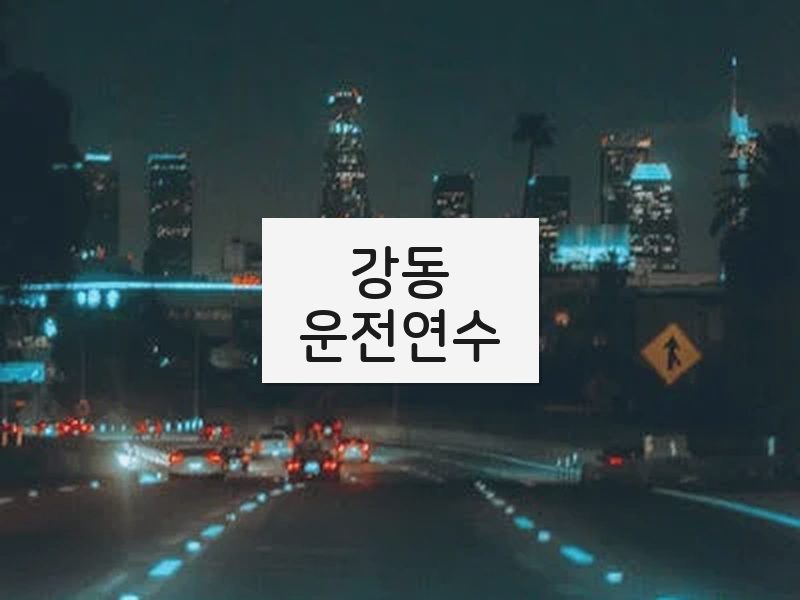 강동운전연수 후기