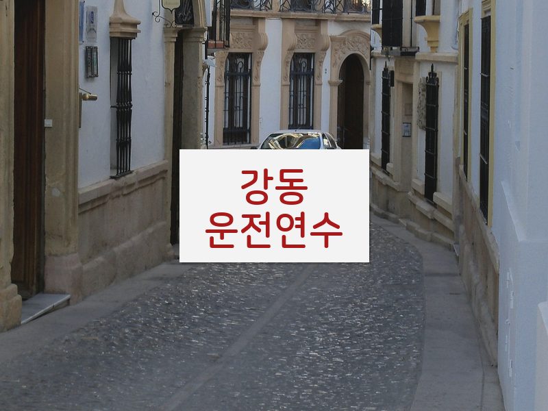 강동운전연수 후기