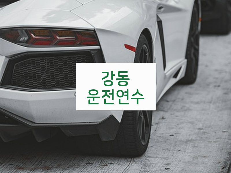 강동운전연수 후기