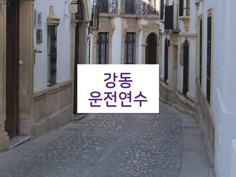 강동운전연수 후기