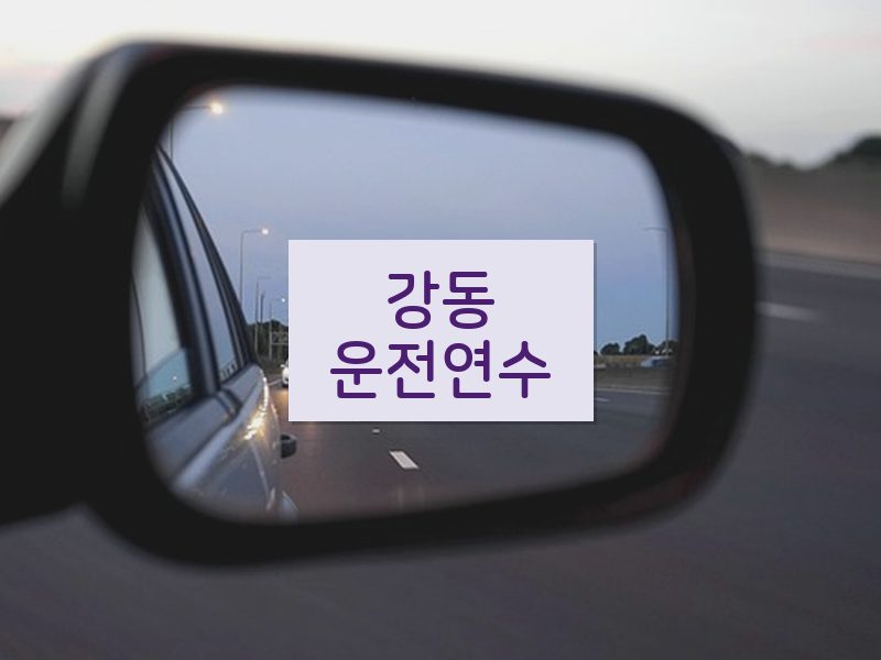 강동운전연수 후기