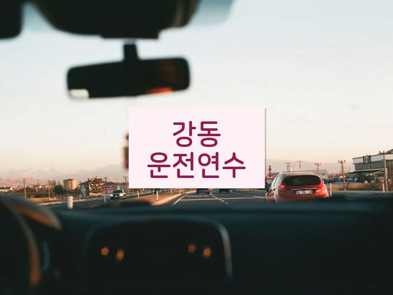 강동운전연수 후기