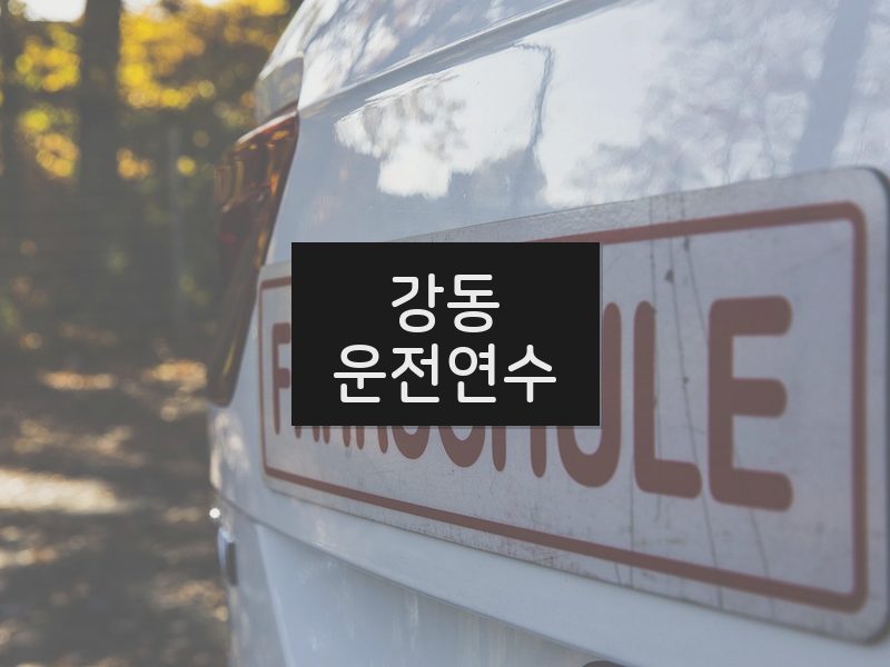 강동운전연수 후기