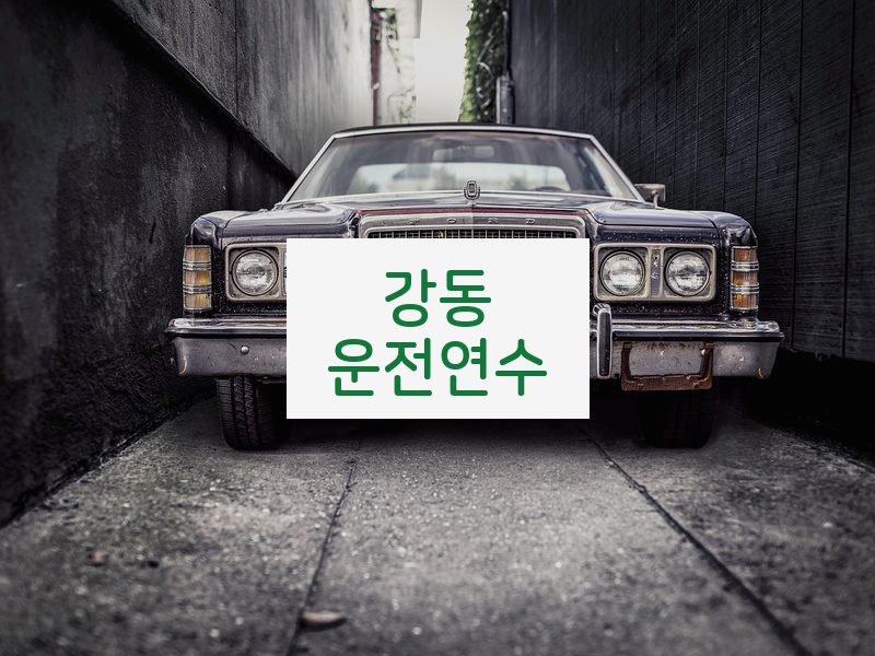 강동운전연수 후기
