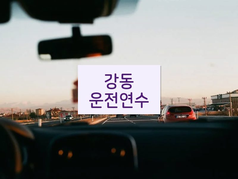 강동운전연수 후기