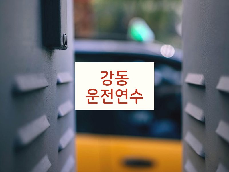 강동운전연수 후기