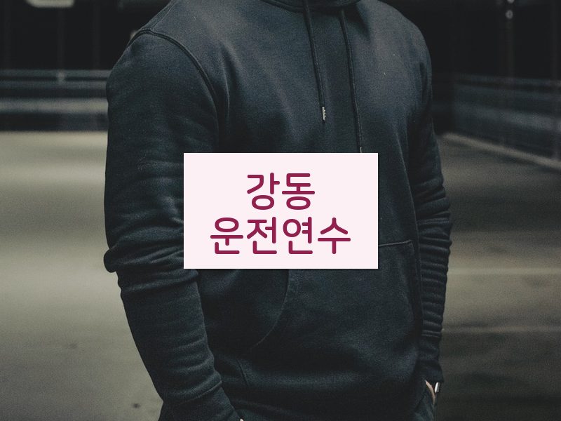 강동운전연수 후기