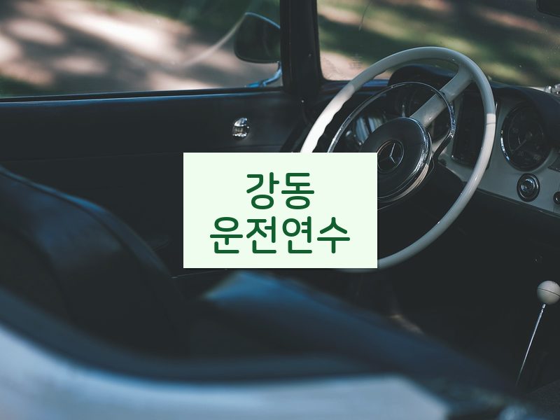 강동운전연수 후기