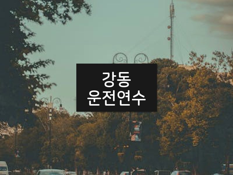 강동운전연수 후기