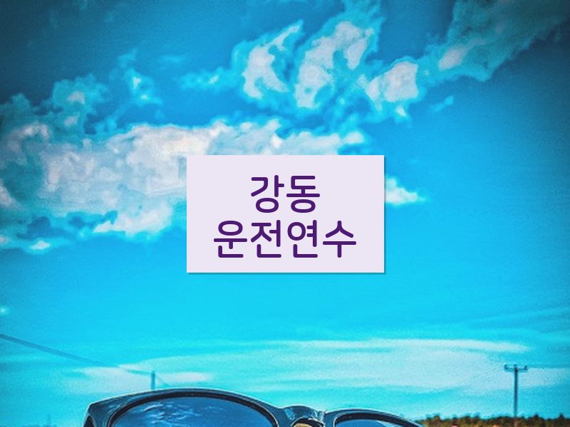 강동운전연수 후기