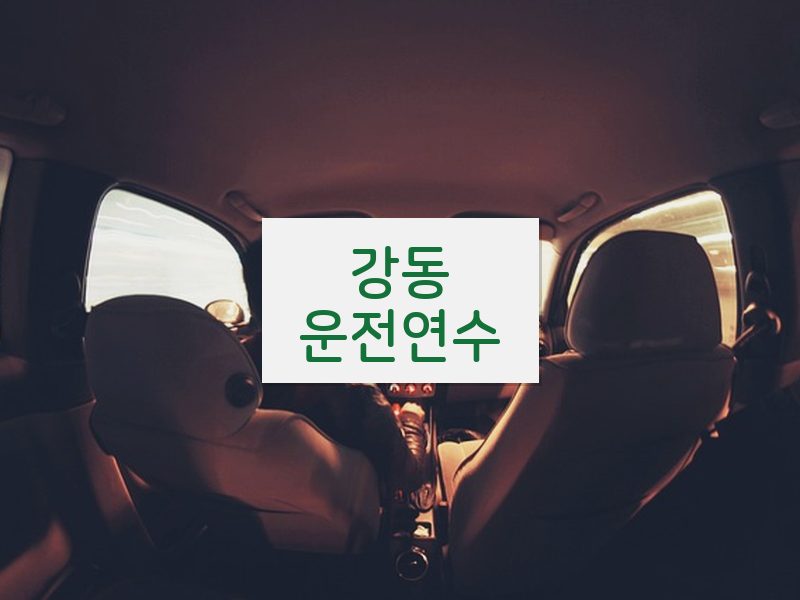 강동운전연수 후기