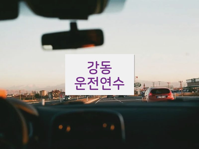 강동운전연수 후기