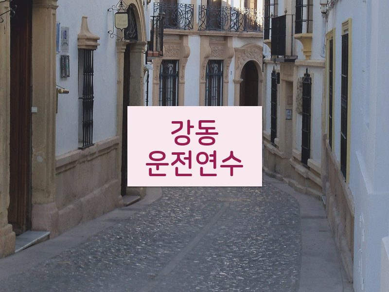 강동운전연수 후기