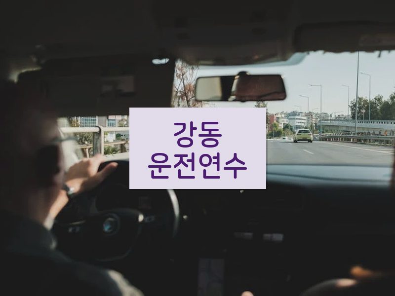 강동운전연수 후기