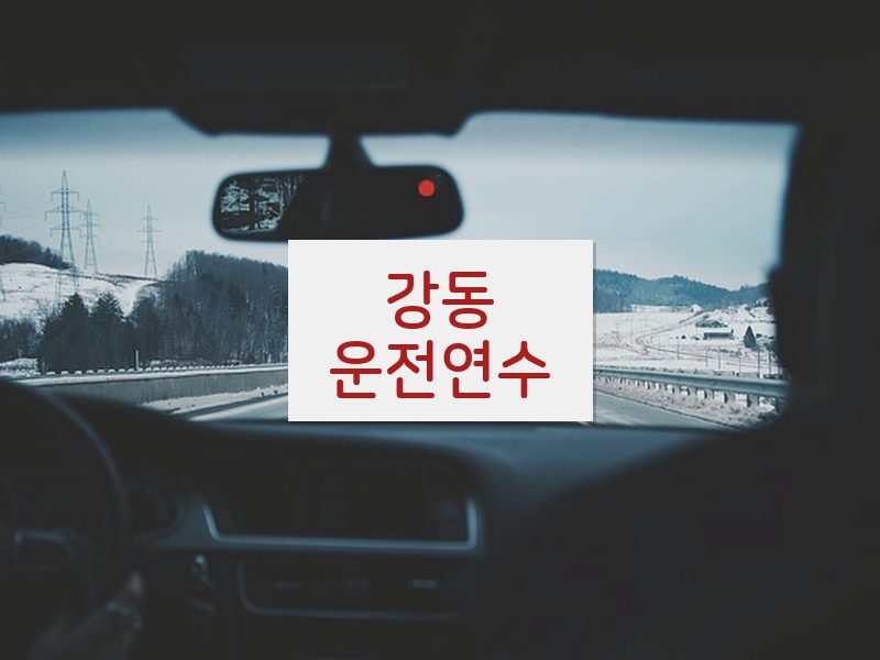 강동운전연수 후기