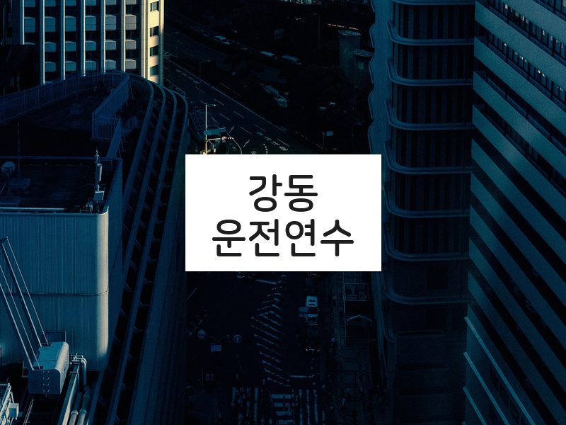 강동운전연수 후기