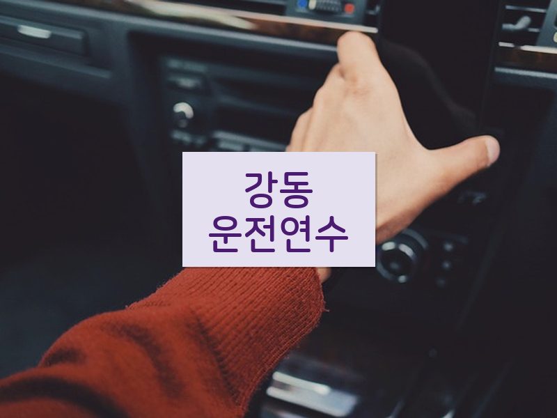 강동운전연수 후기