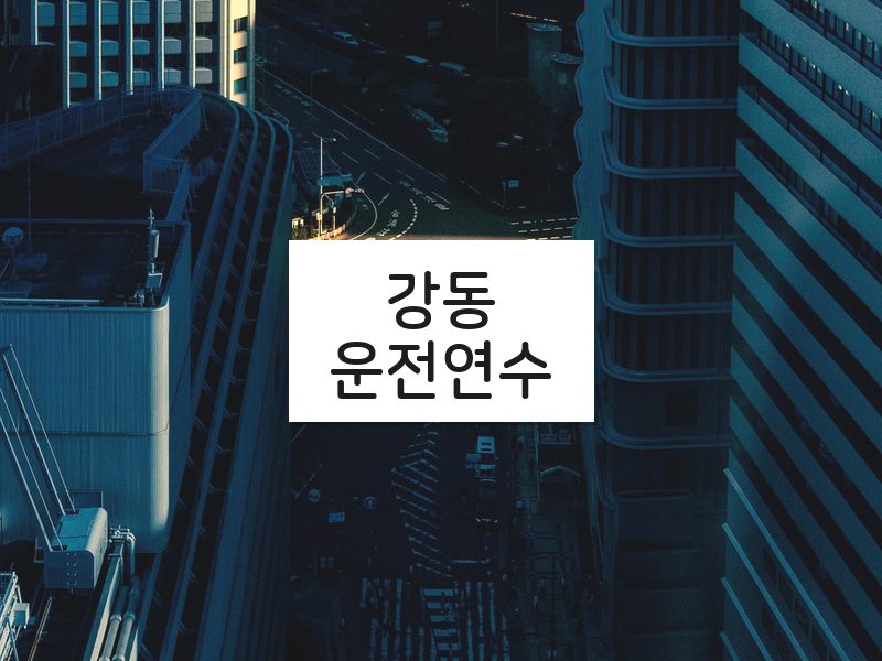 강동운전연수 후기