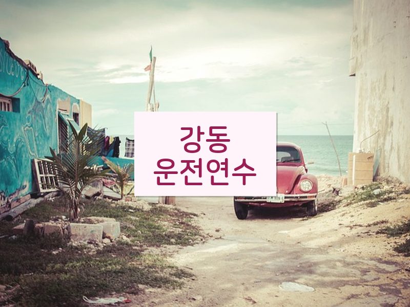 강동운전연수 후기