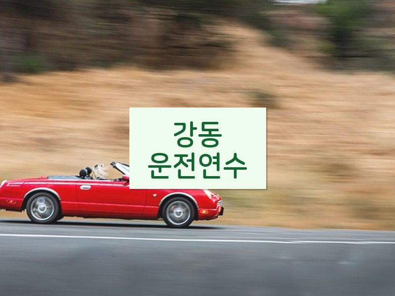 강동운전연수 후기
