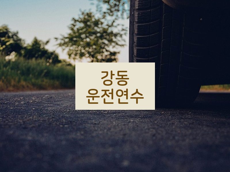 강동운전연수 후기