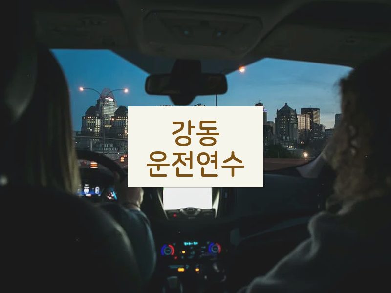 강동운전연수 후기