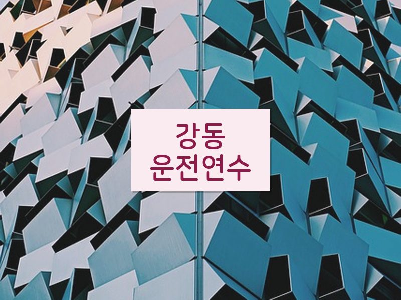 강동운전연수 후기