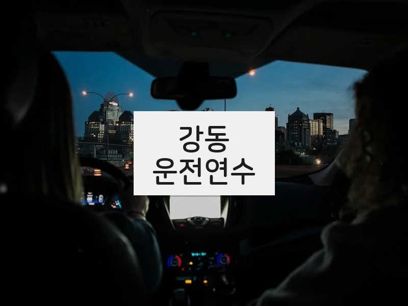 강동운전연수 후기