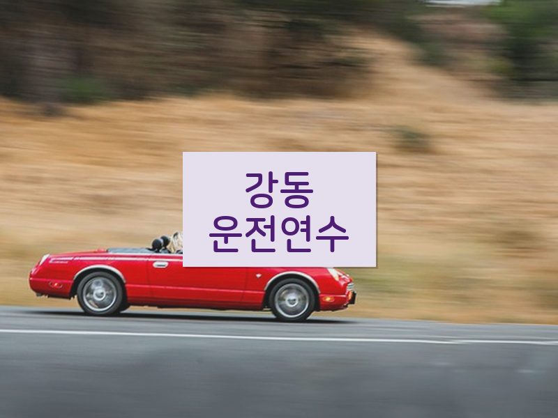 강동운전연수 후기