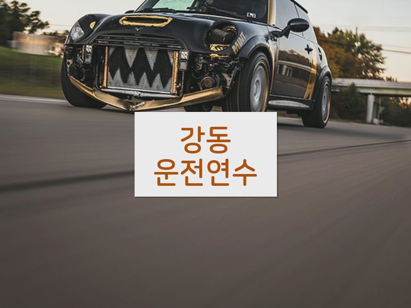 강동운전연수 후기