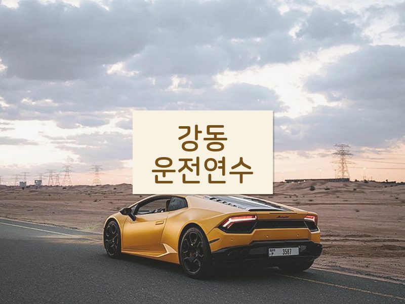 강동운전연수 후기