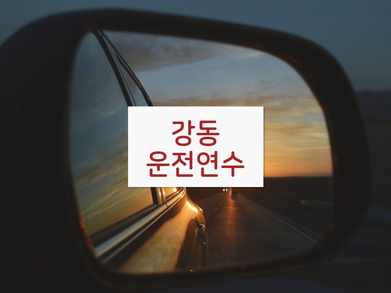 강동운전연수 후기