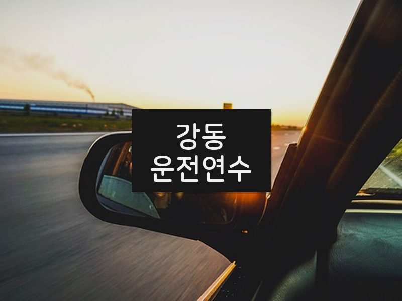 강동운전연수 후기