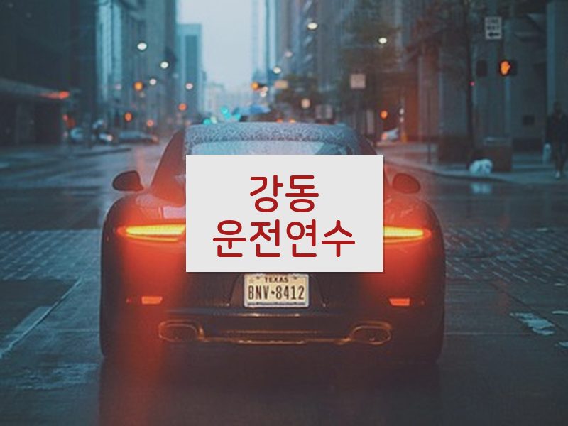 강동운전연수 후기